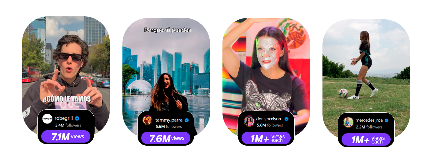 Top viral posts by FAMOSOS creators