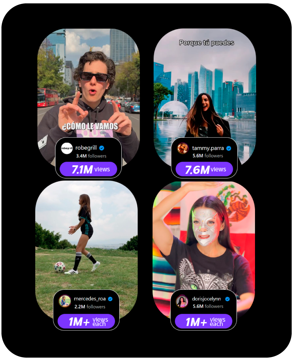 Top viral posts by FAMOSOS creators